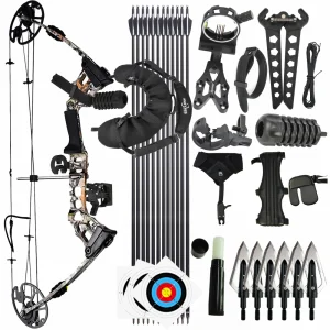 Junxing Dragon X8 Compound Bow, 20-70lbs, for Hunting & Archery